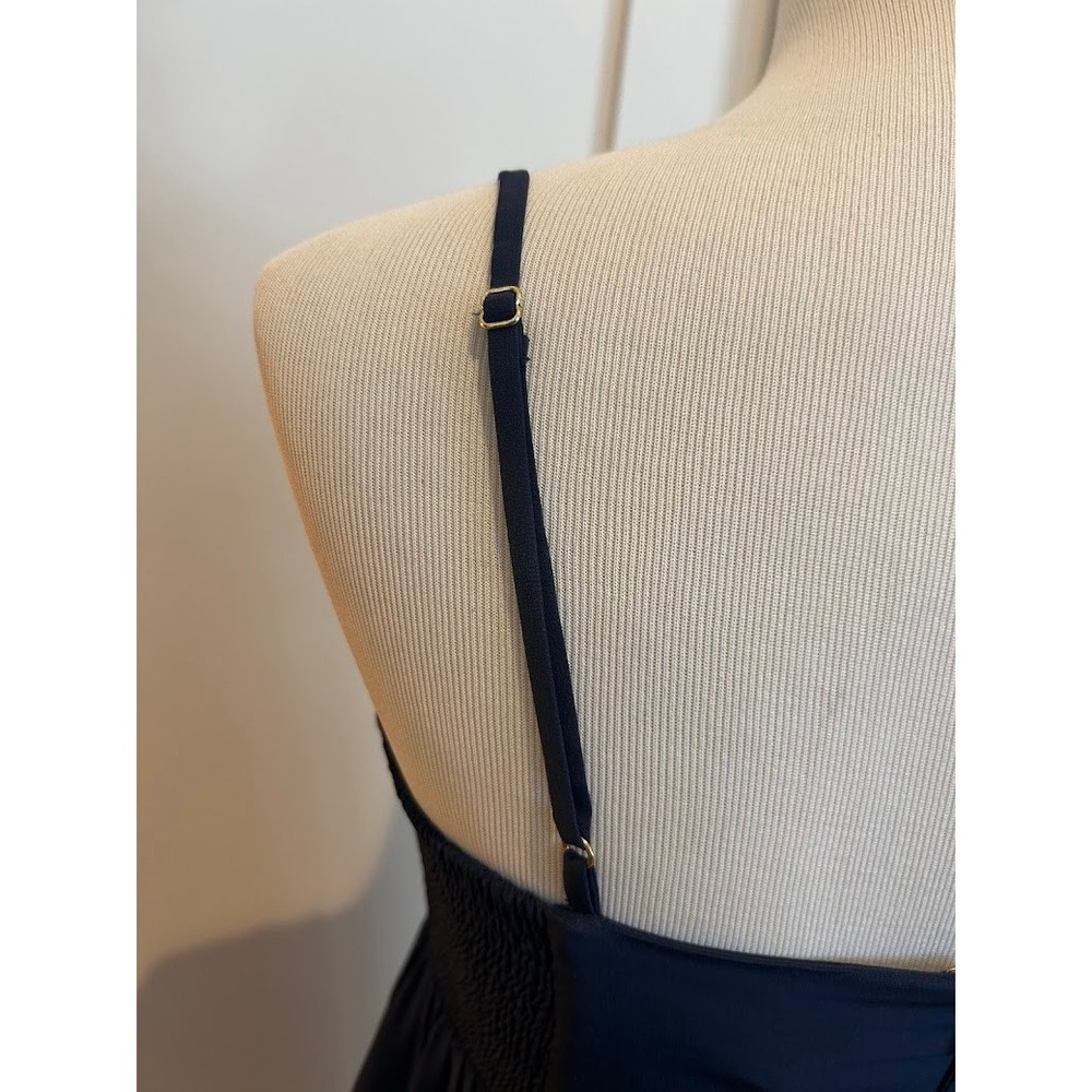 Lilly Pulitzer Navy Blue Gold Kelsea Empire Waist Dress Womens Size 4 Cocktail - Picture 5 of 9